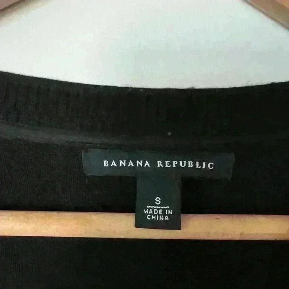 Vintage Banana Republic Womens Black Silk Old Money Prep Preppy Cardigan Small - Picture 3 of 9